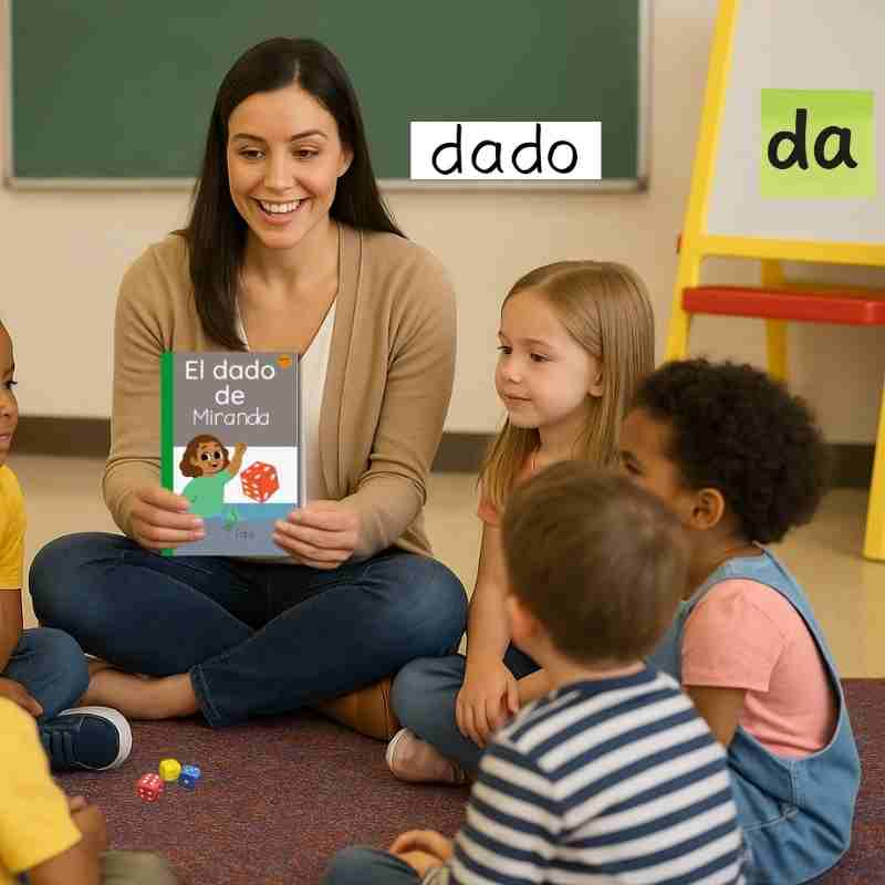 Decodable Spanish Book for Early Readers: El Dado de Miranda