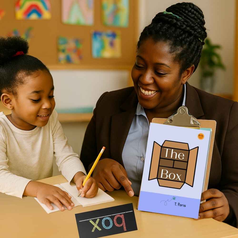 Decodable CVC Book for Early Readers: The Box