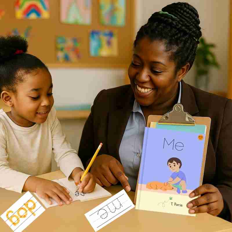 Decodable CVC Book for Early Readers: Me!