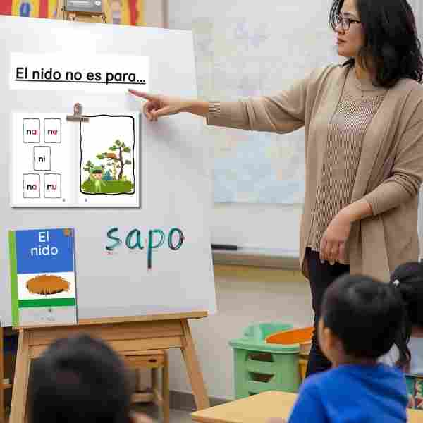 Spanish Decodable Book for Early Readers: El Nido