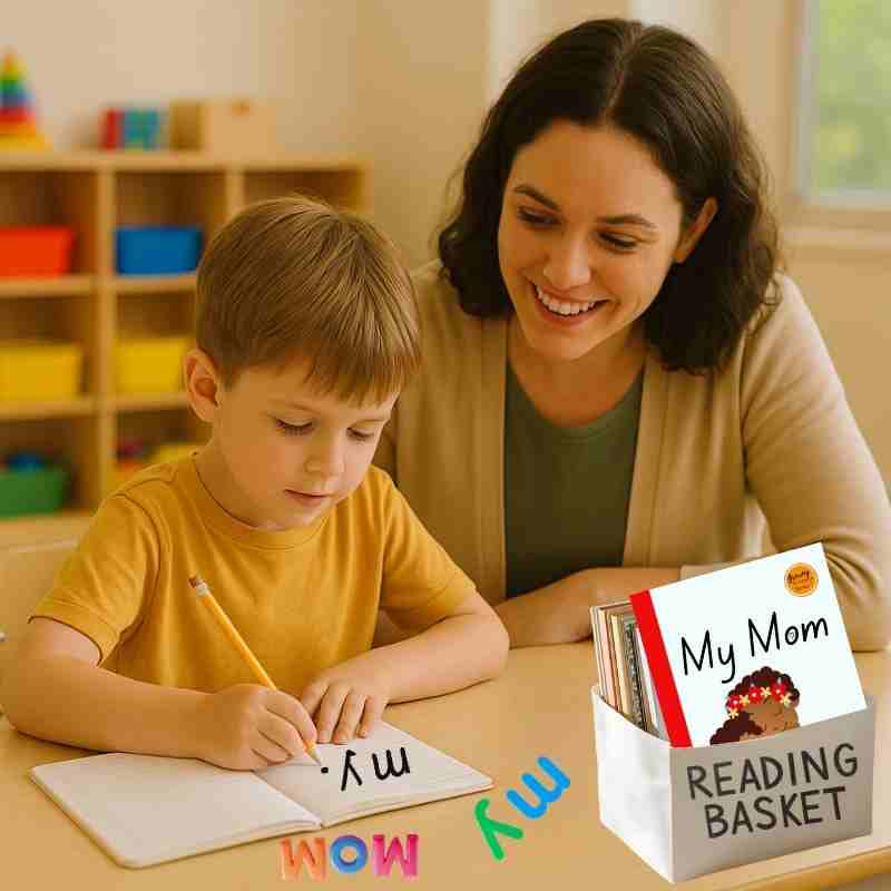 Decodable Book for Early Readers: My Mom