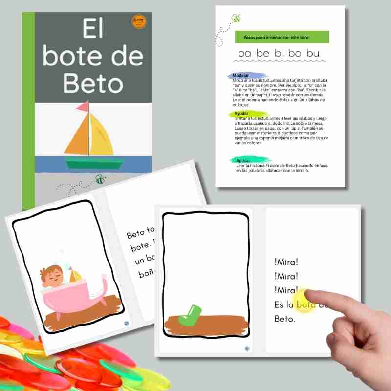 Spanish Decodable Book for Early Readers: El Bote de Beto