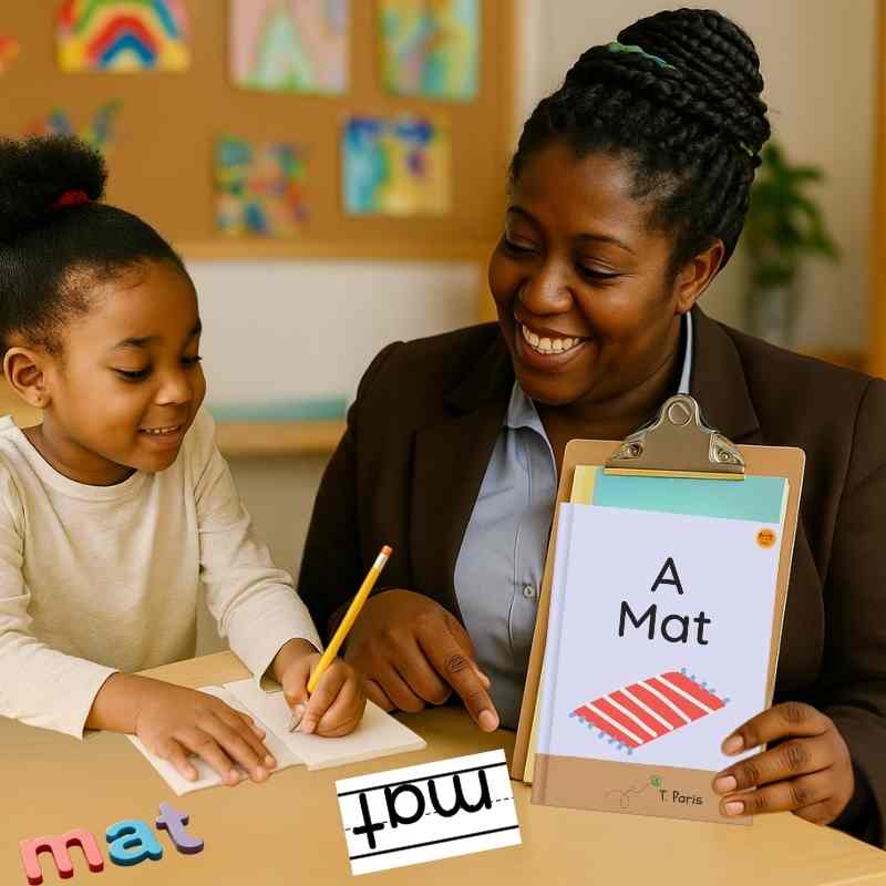 Decodable Book with Word Families: A Mat