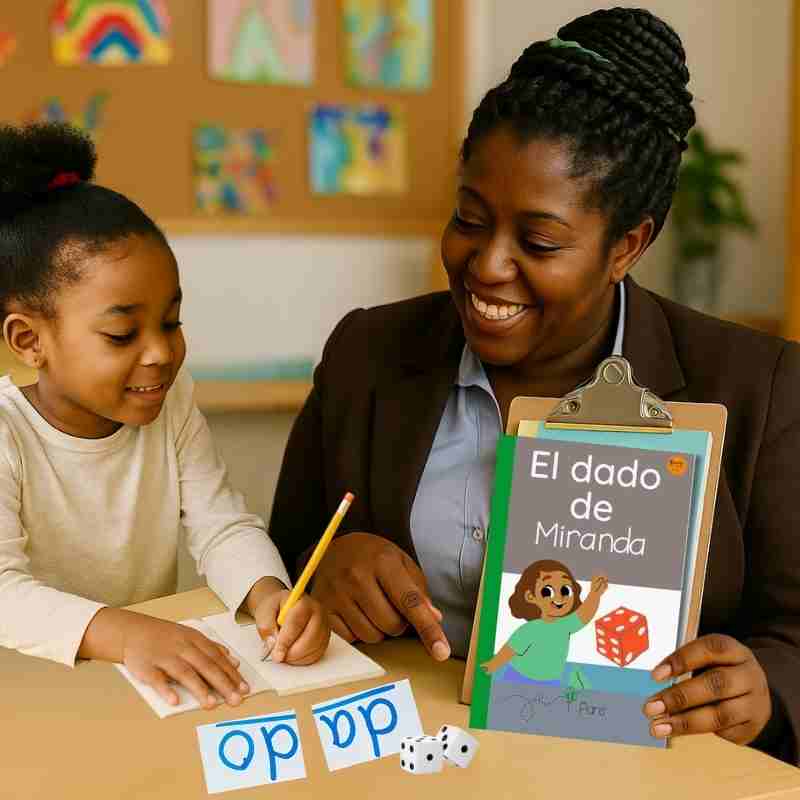 Decodable Spanish Book for Early Readers: El Dado de Miranda