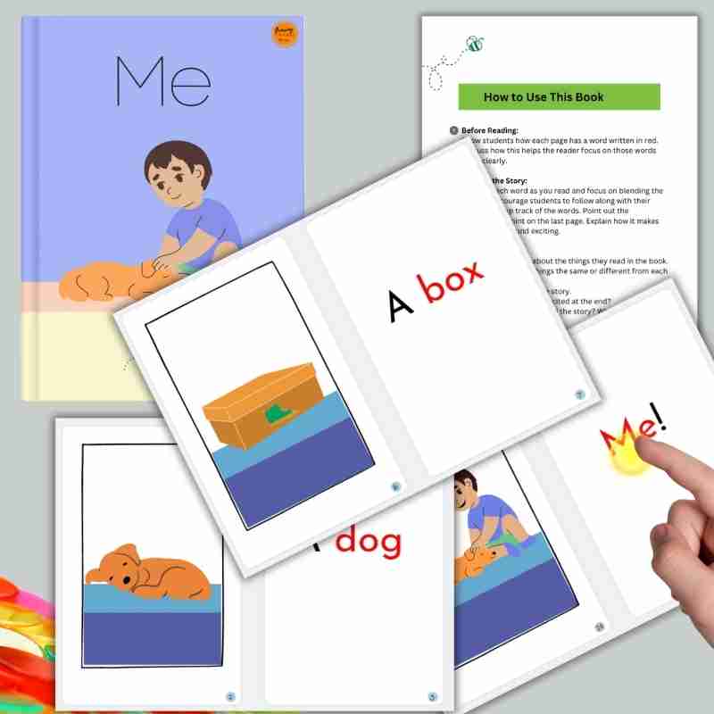Decodable CVC Book for Early Readers: Me!