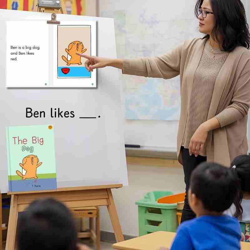 Decodable Phonics Story for Kindergarten Readers: The Big Dog