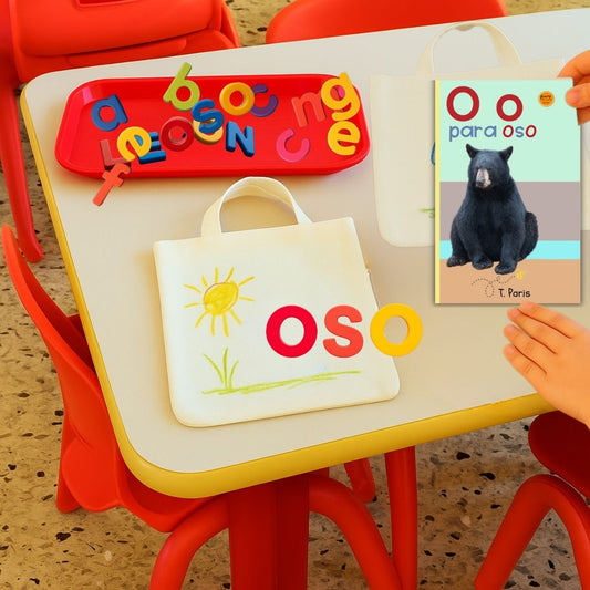 Spanish Phonics Book for Children – O para oso, Ages 3-6, Learn to Read