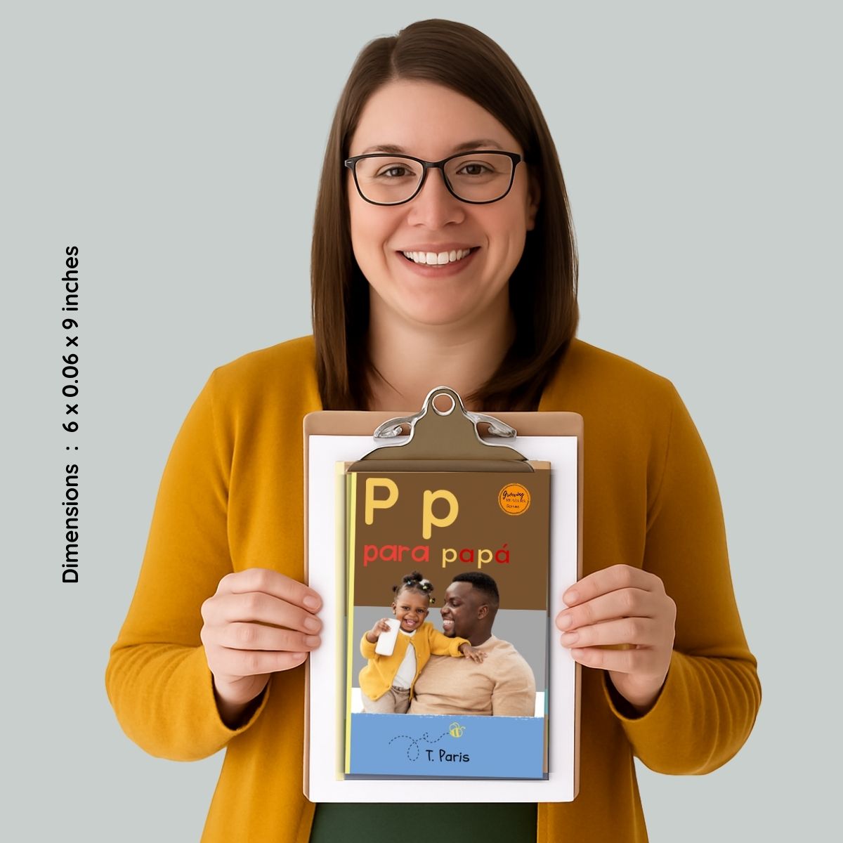Spanish Phonics Book for Children – P para papá, Ages 3-6, Learn to Read