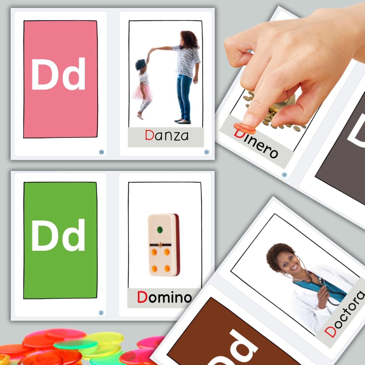 Spanish Phonics Book for Children – D para danza , Ages 3-6, Learn to Read