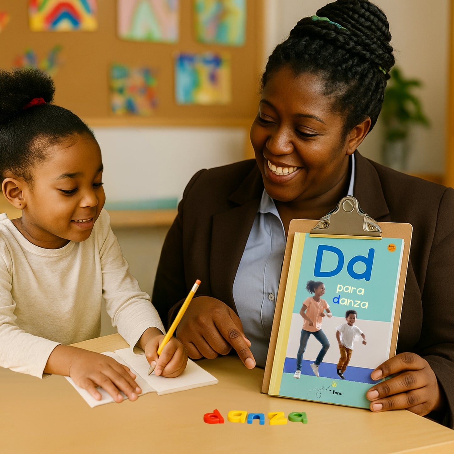 Spanish Phonics Book for Children – D para danza , Ages 3-6, Learn to Read