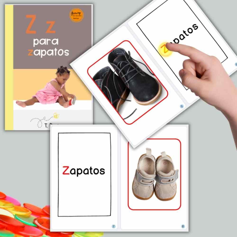 Spanish Phonics Book for Children – Z para zapatos, Ages 3-6, Learn to Read