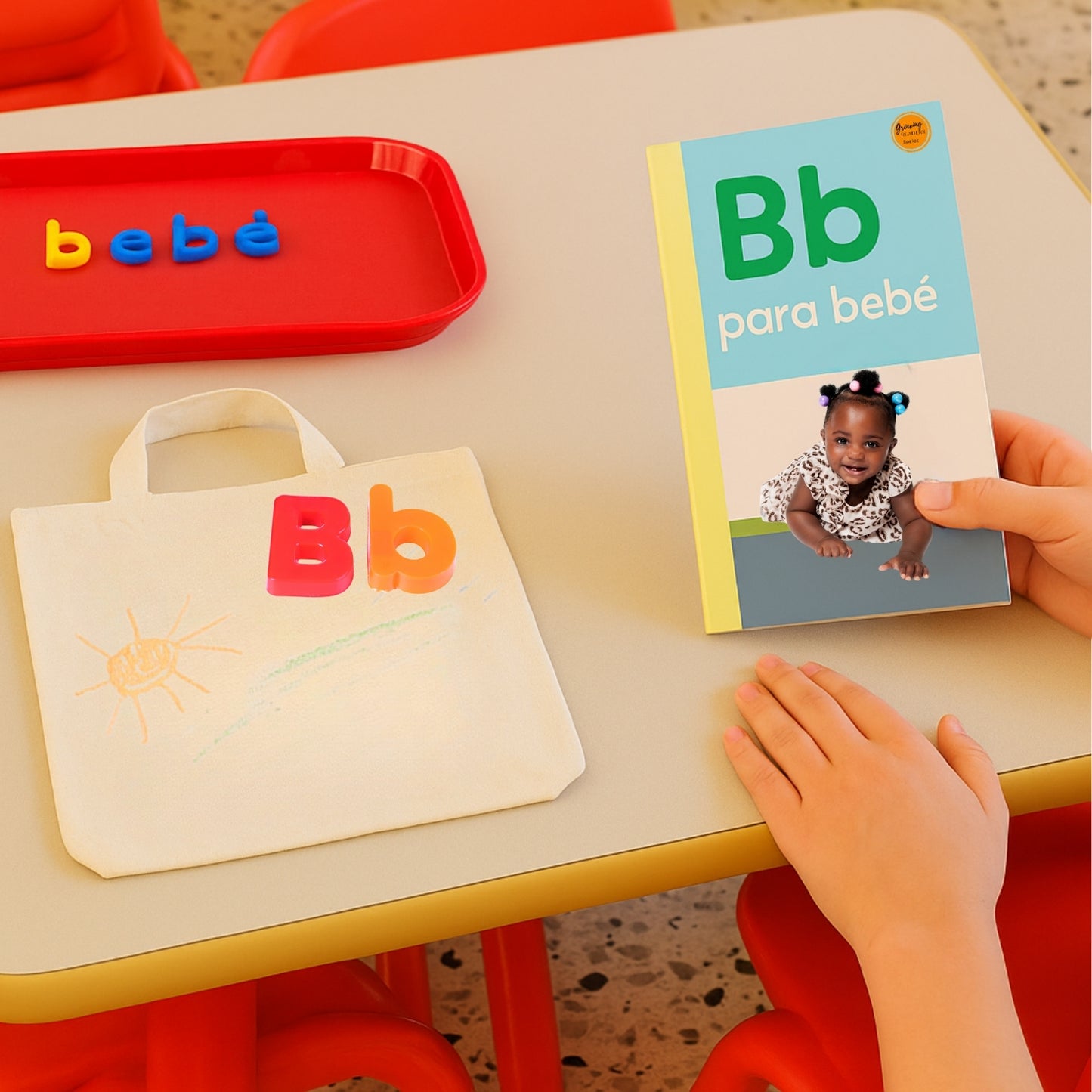 Spanish Phonics Book for Children – B para bebé , Ages 3-6, Learn to Read