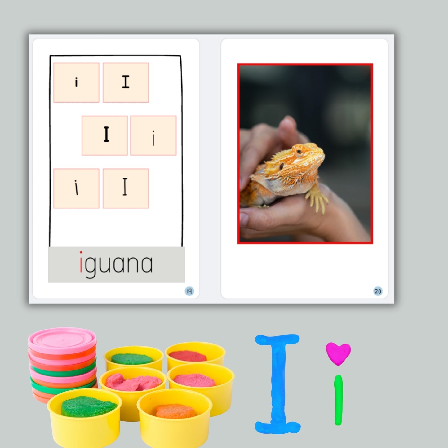 Spanish Phonics Book for Children – I para iguana, Ages 3-6, Learn to Read