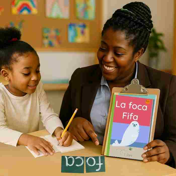 Spanish Decodable Book for Early Readers: La Foca Fifa