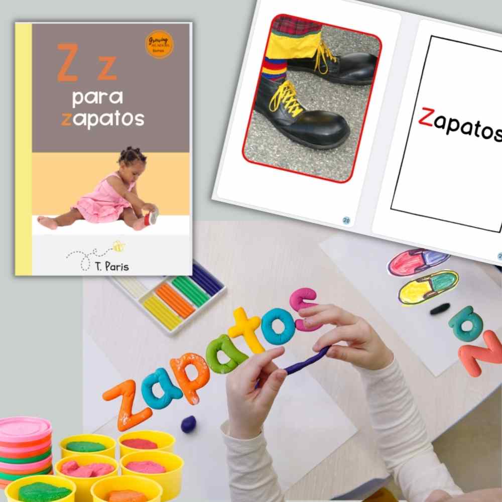 Spanish Phonics Book for Children – Z para zapatos, Ages 3-6, Learn to Read