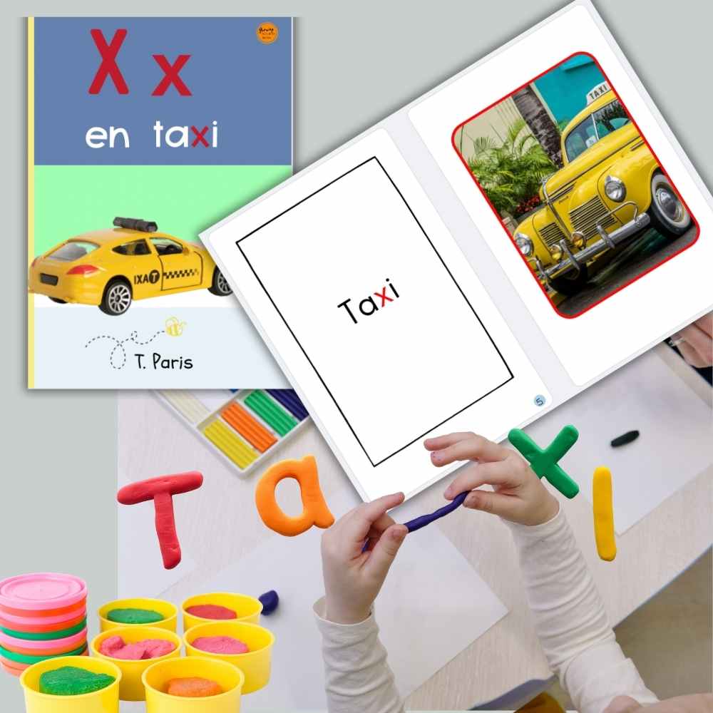Spanish Phonics Book for Children – X en taxi, Ages 3-6, Learn to Read