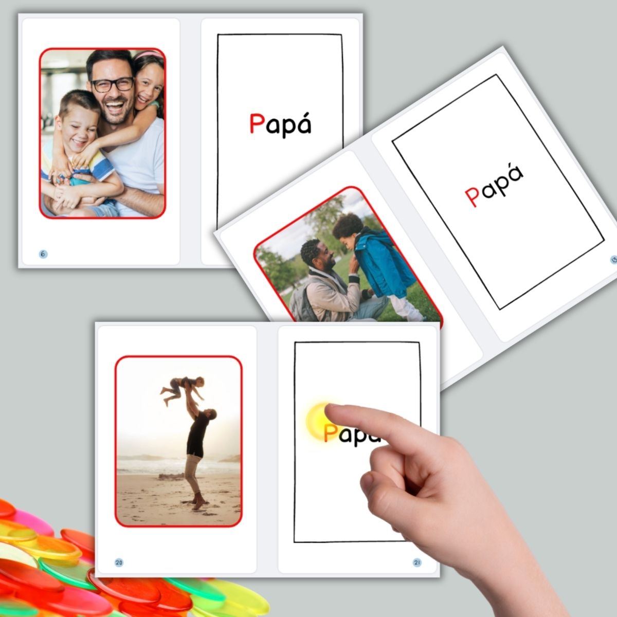 Spanish Phonics Book for Children – P para papá, Ages 3-6, Learn to Read