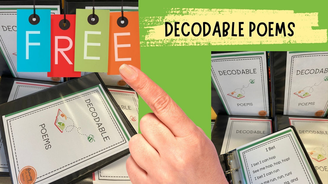 Free decodable poems for kindergarten and early readers — Science of Reading aligned fluency practice