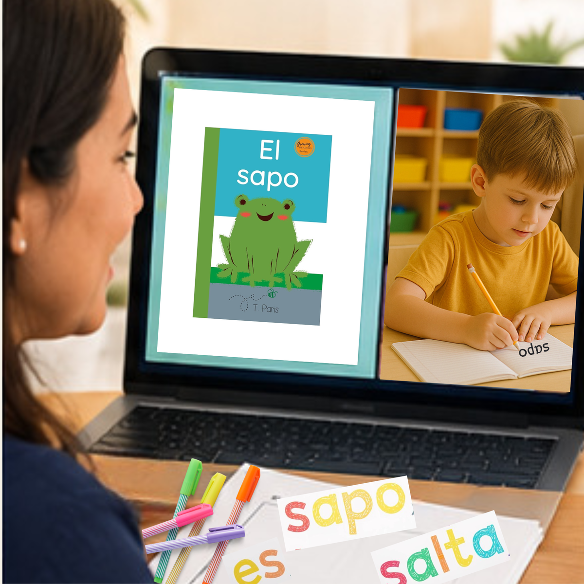 Spanish Decodable eBook Library | 30 Digital Books + Teaching Resources