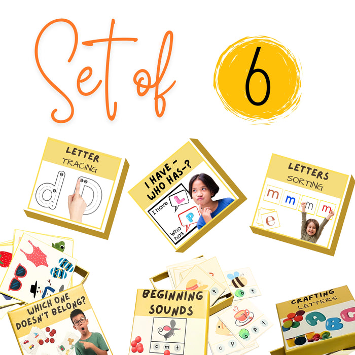 Phonics Games for Kindergarten - Letter Sounds & Recognition Set