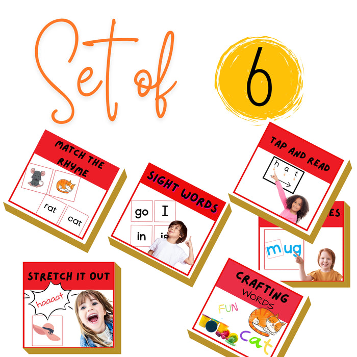CVC Word Phonics Games for Kindergarten: Blending and Segmenting