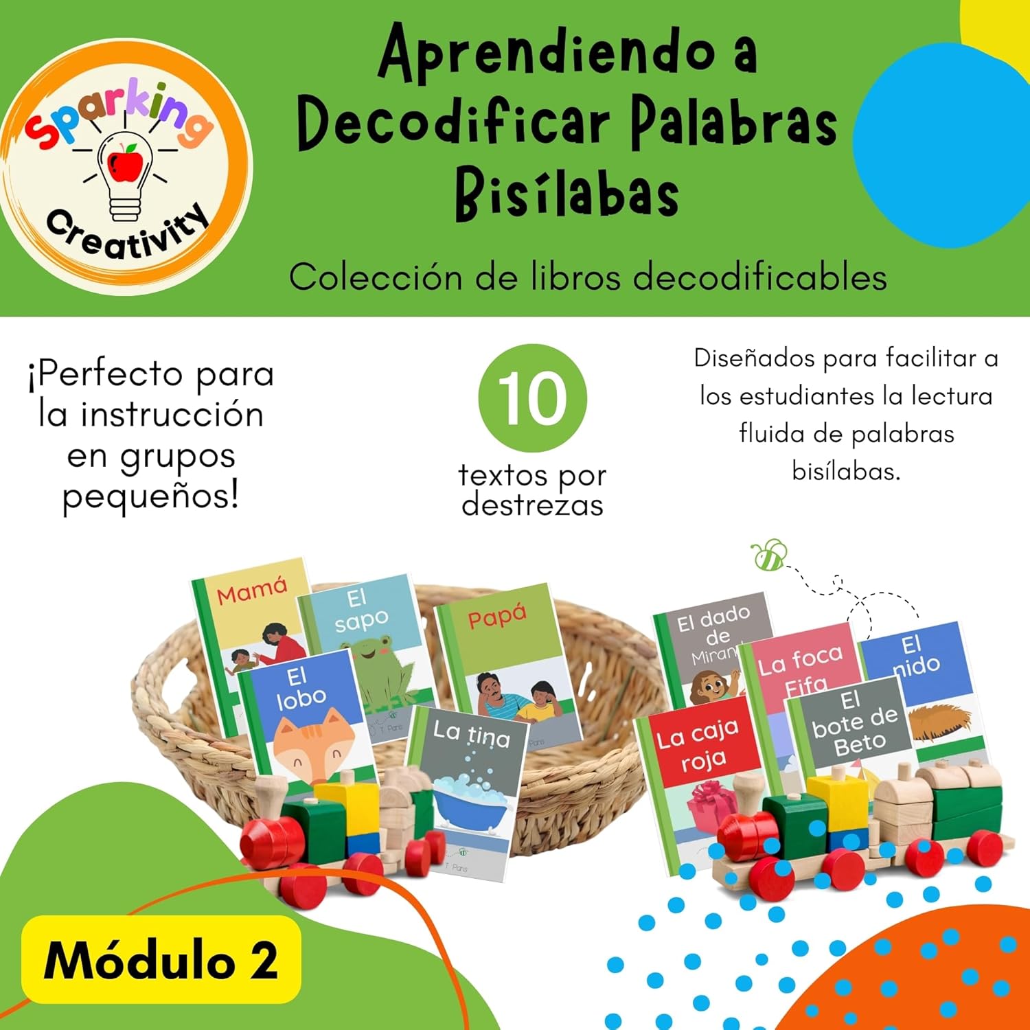 set de libros decodificables en español