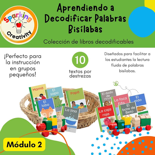 set de libros decodificables en español