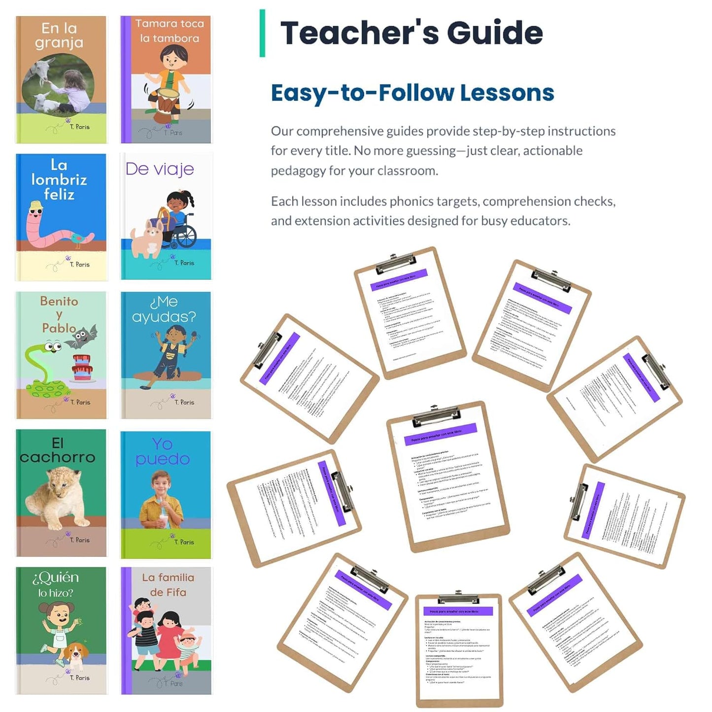 Spanish Decodable Books | Fluidez y Comprensión | Set of 10