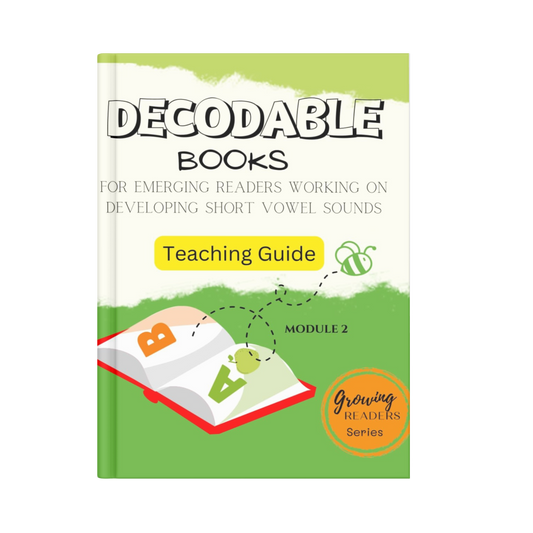 Developing Short Vowel Sounds Decodable Books ~ Teacher's guide for growing decodables book set