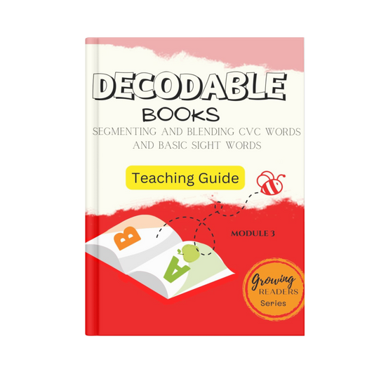 Decodable books ~ Teacher's guide for the segmenting and blending book set