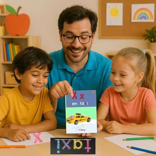 Spanish Phonics Book for Children – X en taxi, Ages 3-6, Learn to Read