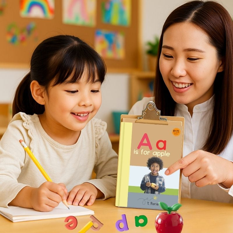 A is for Apple: Alphabet Learning Book for Kindergarten & Preschool | Letter Recognition & Phonics