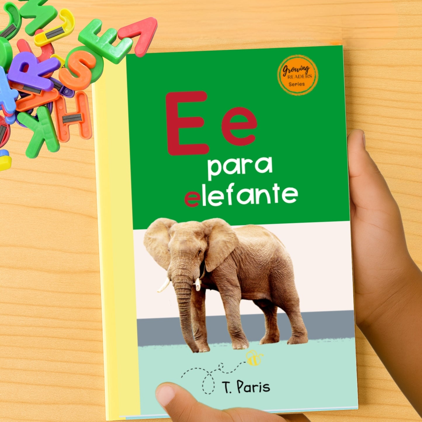 Spanish Phonics Book for Children – E para elefante, Ages 3-6, Learn to Read