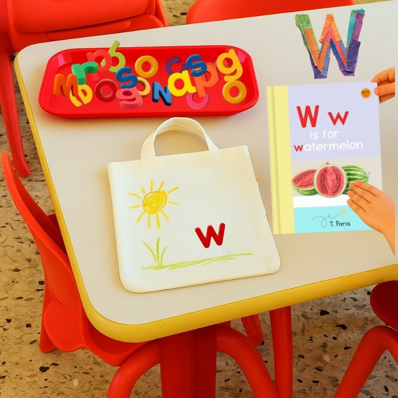 W is for Watermelon: Alphabet Learning Book for Kindergarten & Preschool | Letter Recognition & Phonics