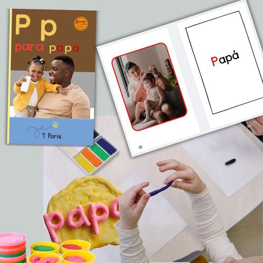 Spanish Phonics Book for Children – P para papá, Ages 3-6, Learn to Read