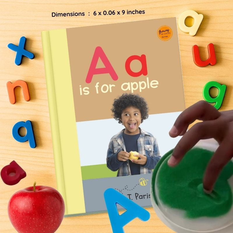 A is for Apple: Alphabet Learning Book for Kindergarten & Preschool | Letter Recognition & Phonics