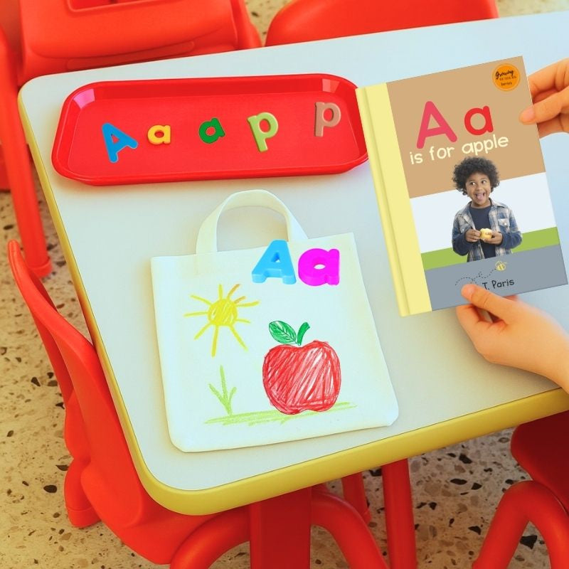 A is for Apple: Alphabet Learning Book for Kindergarten & Preschool | Letter Recognition & Phonics