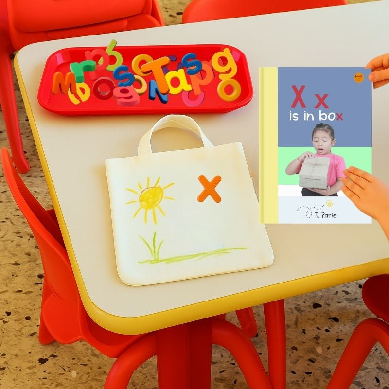X is in Box: Alphabet Learning Book for Kindergarten & Preschool | Letter Recognition & Phonics