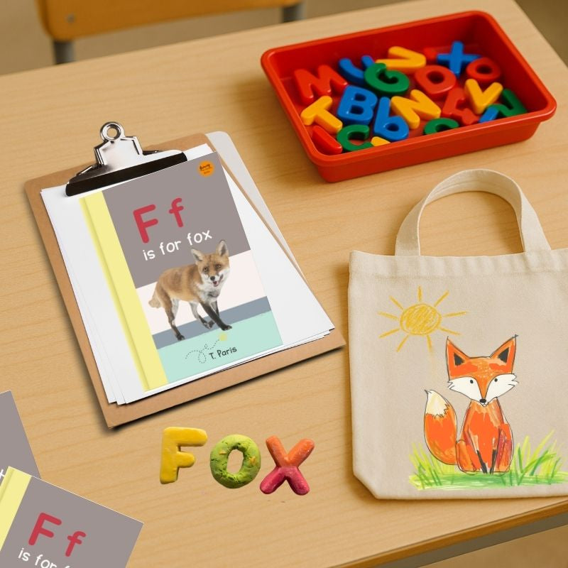 F is for Fox: Alphabet Learning Book for Kindergarten & Preschool | Letter Recognition & Phonics