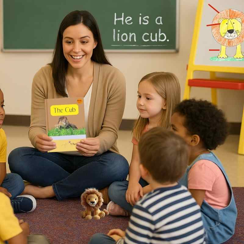 Decodable Book for Early Readers: The Cub