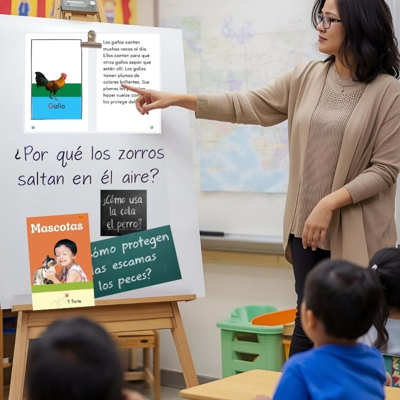 Decodable Spanish Book for Early Readers: Mascotas