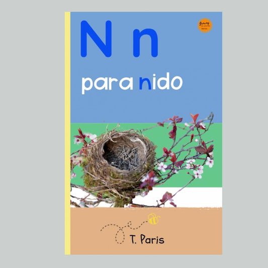 Spanish Phonics Book for Children – N para nido, Ages 3-6, Learn to Read