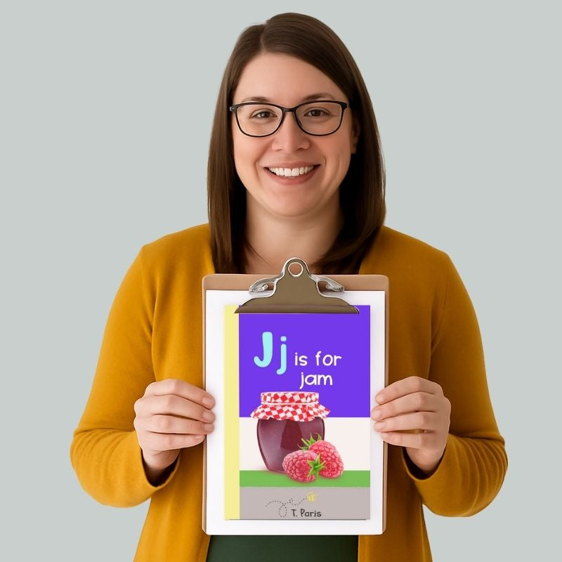 J is for Jam: Alphabet Learning Book for Kindergarten & Preschool | Letter Recognition & Phonics