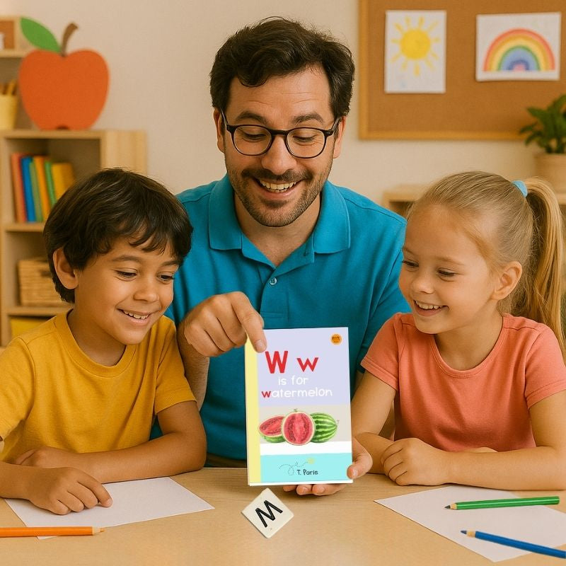 W is for Watermelon: Alphabet Learning Book for Kindergarten & Preschool | Letter Recognition & Phonics