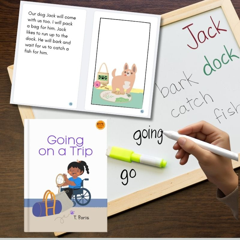 Decodable Reader for Fluency & Comprehension: Going on a Trip | Early Reading Practice