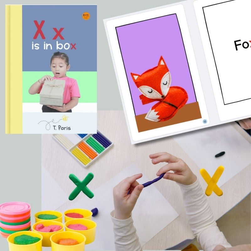 X is in Box: Alphabet Learning Book for Kindergarten & Preschool | Letter Recognition & Phonics