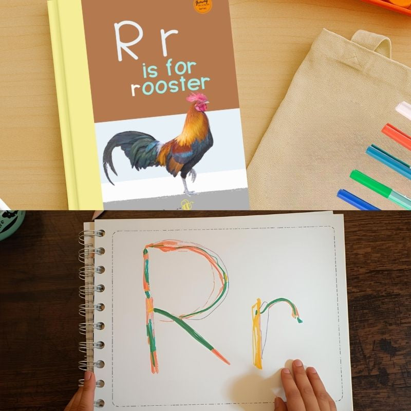 R is for Rooster: Alphabet Learning Book for Kindergarten & Preschool | Letter Recognition & Phonics