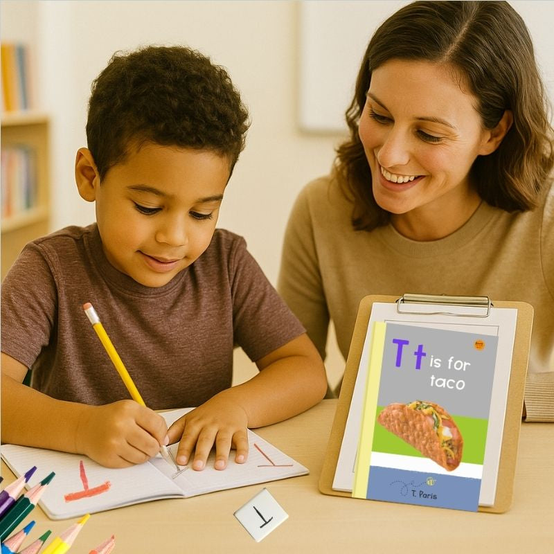 T is for Taco: Alphabet Learning Book for Kindergarten & Preschool | Letter Recognition & Phonics