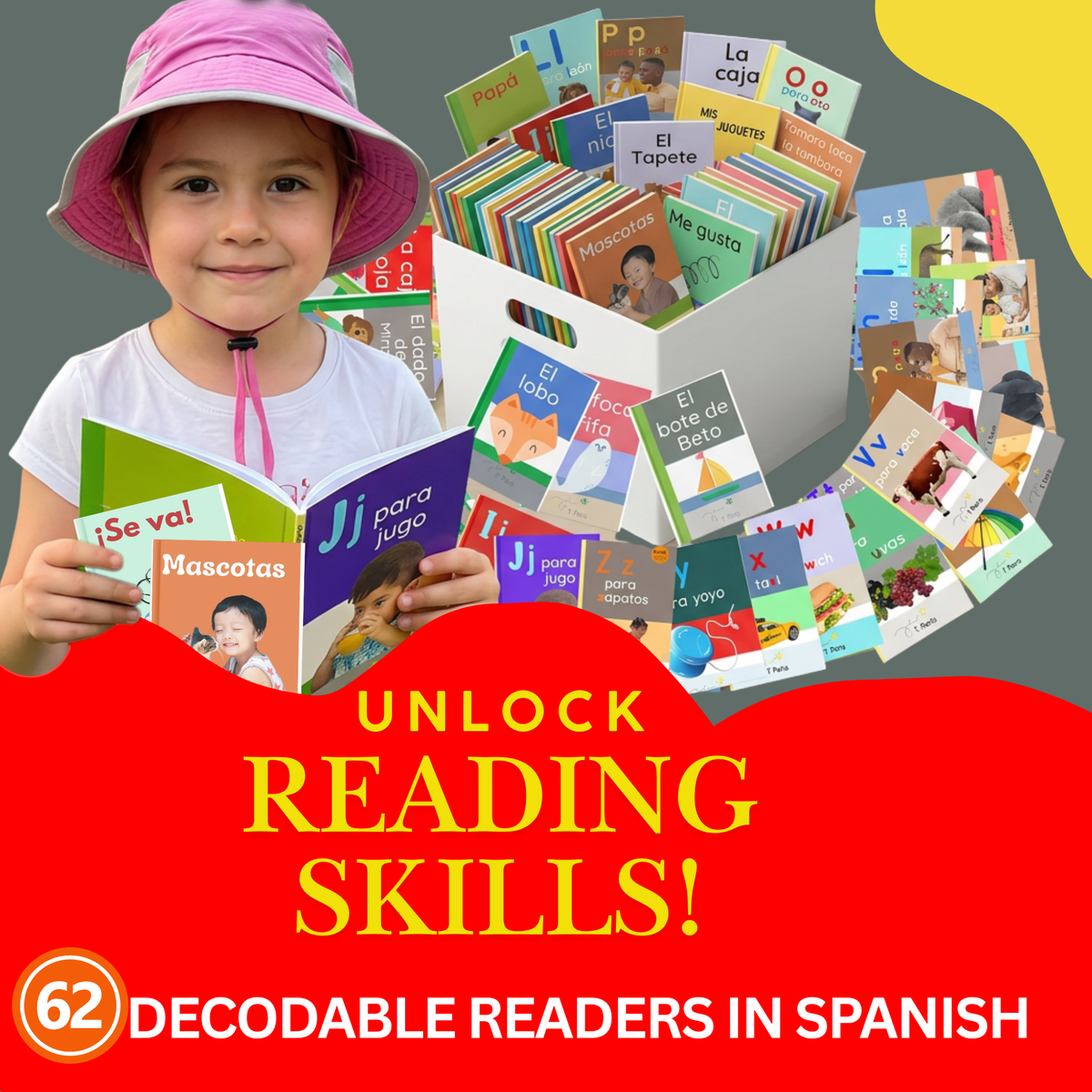 Spanish Decodable Books Complete Classroom Library - 62 Cuentos Fonéticos for Early Readers