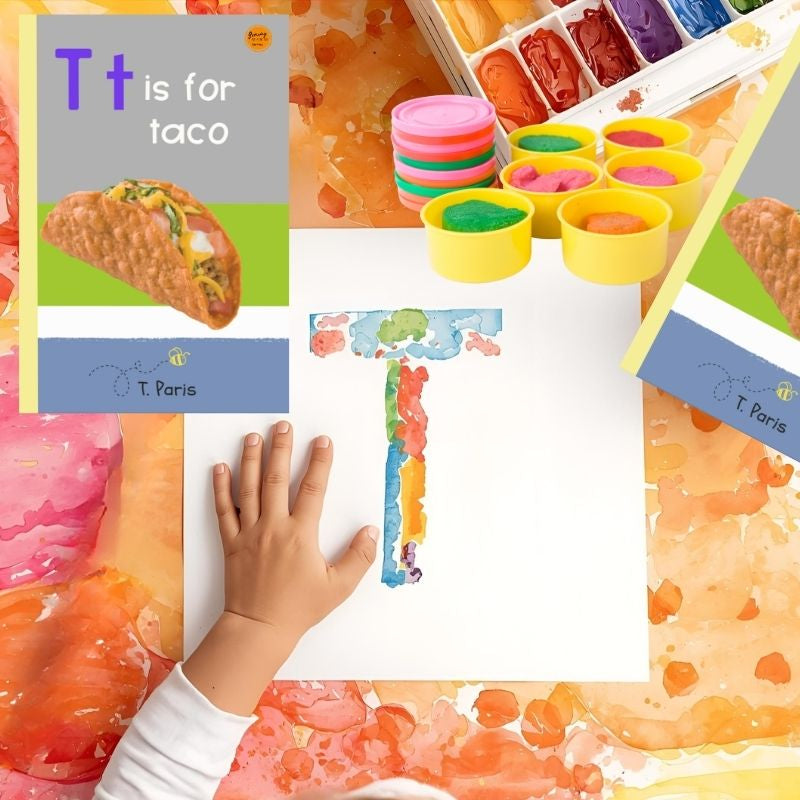 T is for Taco: Alphabet Learning Book for Kindergarten & Preschool | Letter Recognition & Phonics
